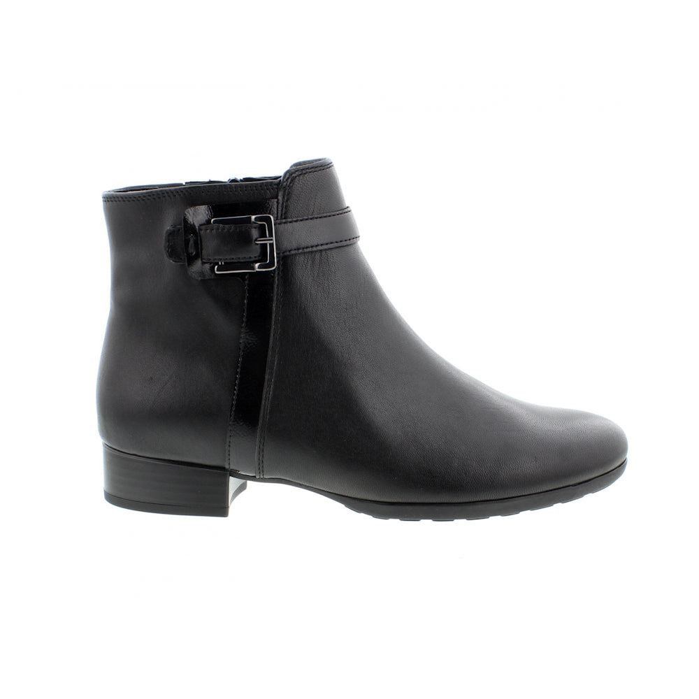 Gabor 8031.01.001 Bassey Black Leather H Fit Ankle Boot