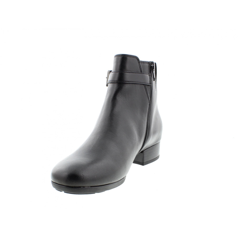 Gabor 8031.01.001 Bassey Black Leather H Fit Ankle Boot