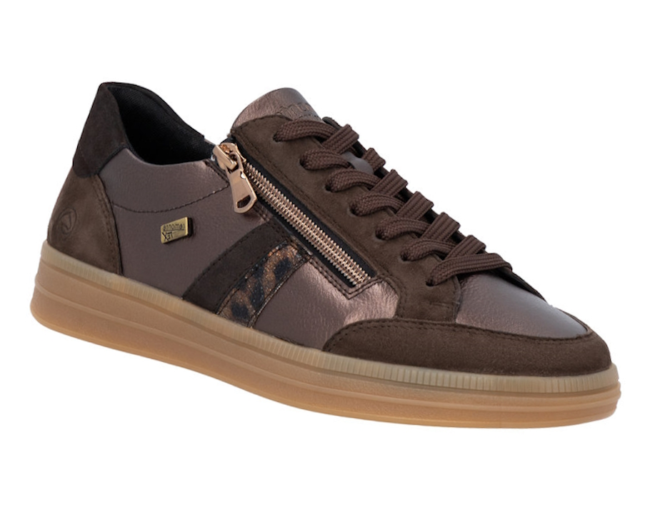 Remonte D2C04-90 Lace & Zip Up Casual Trainer Shoe