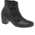 Gabor 8029.01.002 Ela Black Heeled Ankle Boot