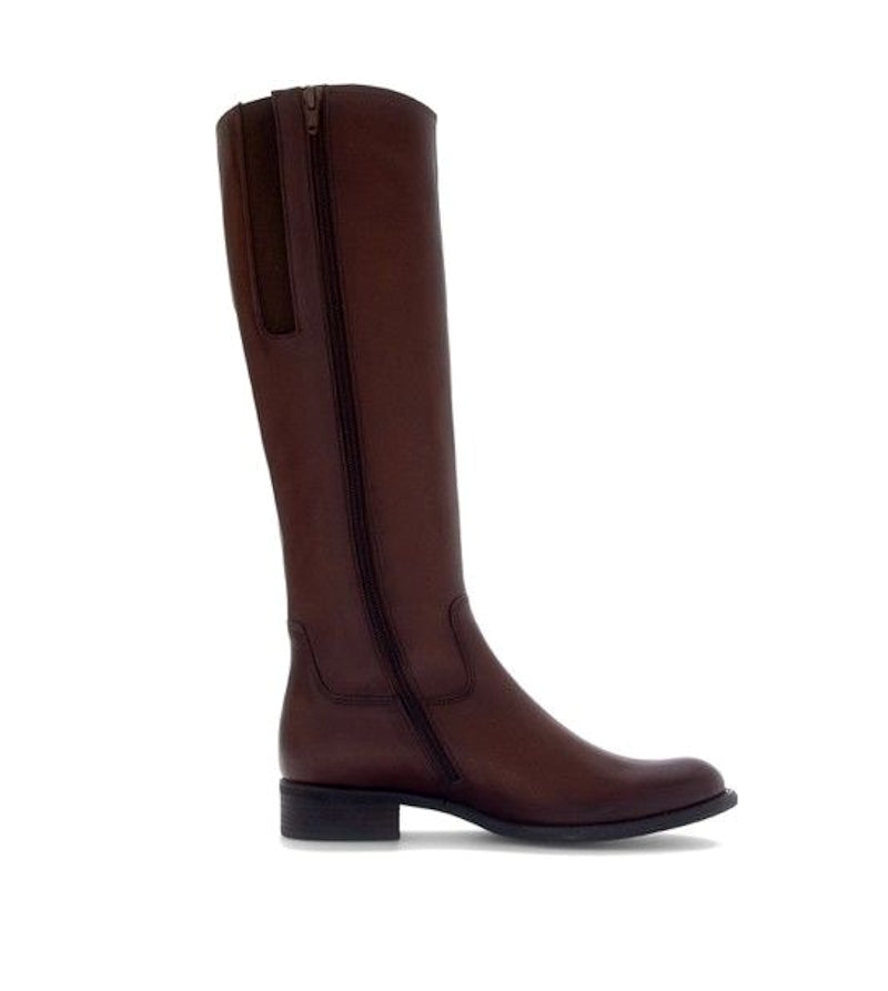 Gabor 8035.02.001 BROOK Nappa Roma Saddle Knee High Boots EXTRA SLIM XS