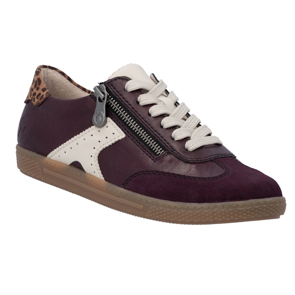 Rieker L9700-30 Lace & Zip Up Casual Shoe