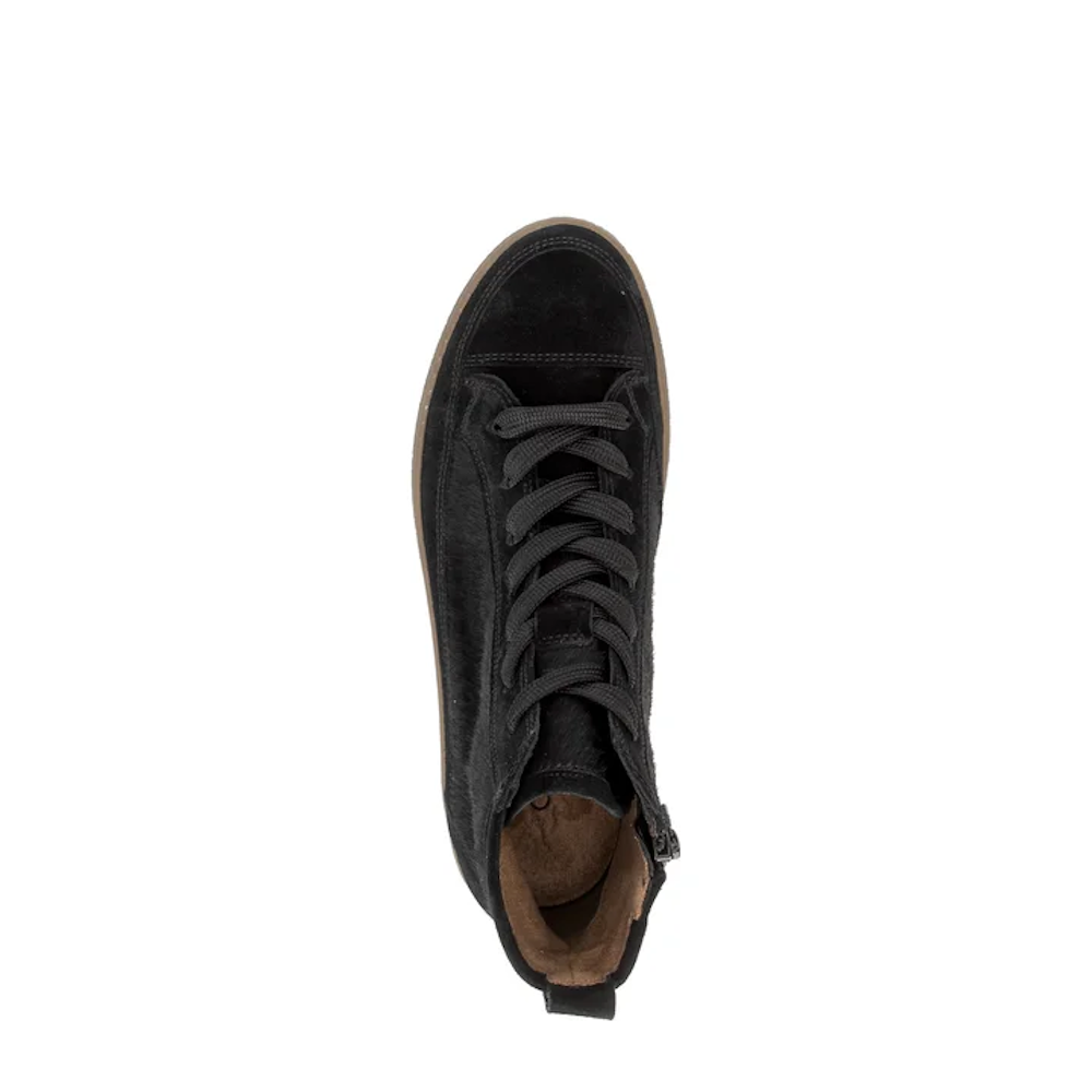 Gabor 8042.01.001 Salo Zip & Lace Up Black Ankle Boots