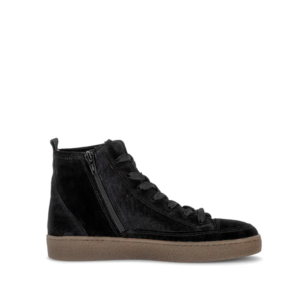 Gabor 8042.01.001 Salo Zip & Lace Up Black Ankle Boots