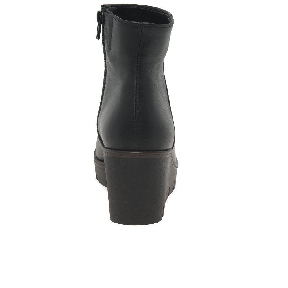 Gabor 8045.01.004 Utopia Black Wedge Ankle Boot